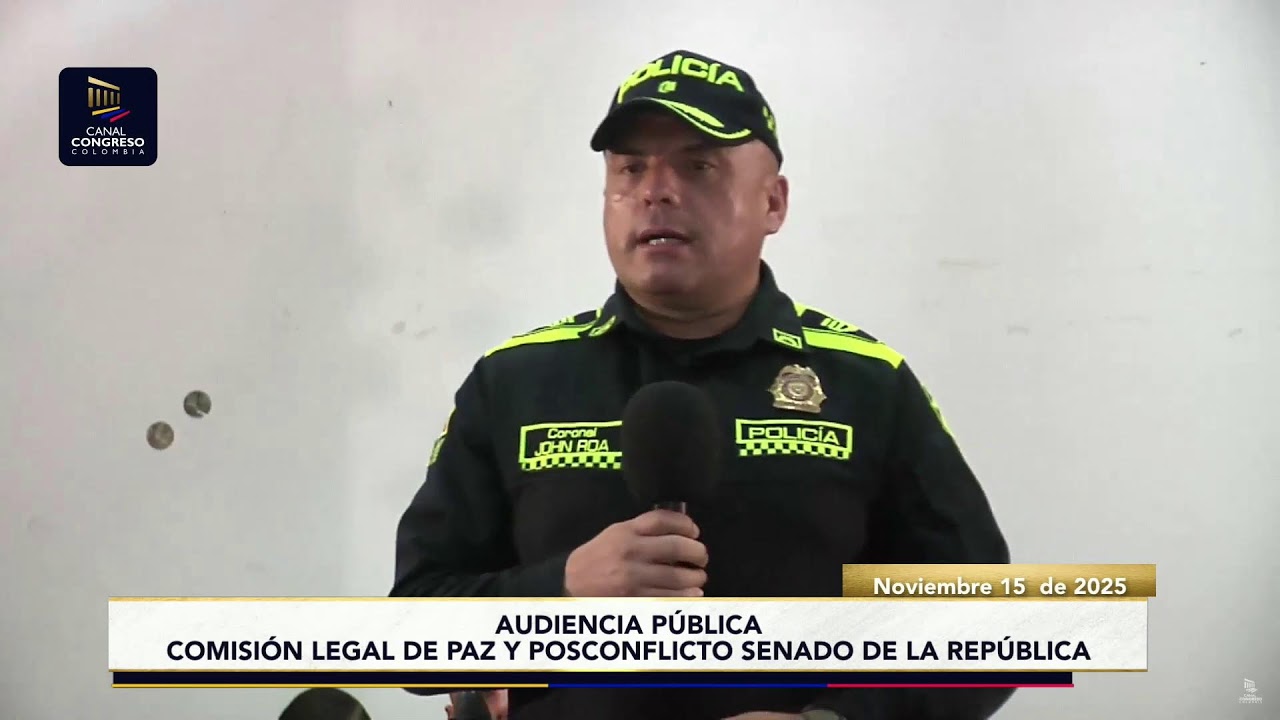 SenadoGovCo's tweet card. AUDIENCIA PÚBLICA COMISIÓN DE PAZ Y POSCONFLICTO EN PUERTO SALGAR -...