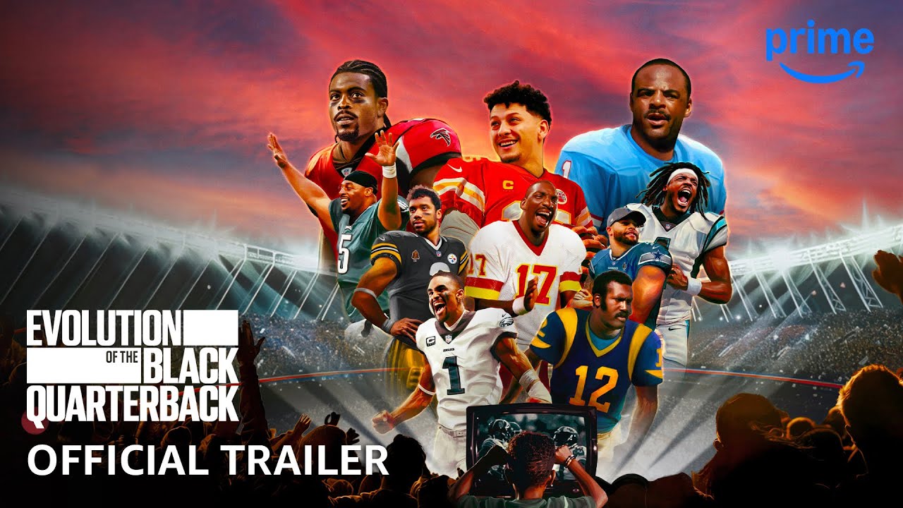 WhyNotYouProd's tweet card. Evolution of the Black Quarterback - Official Trailer | Prime Video