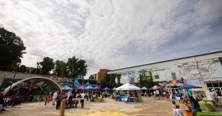 intl_Neighbors's tweet card. The rhythms of beaten drum shared the air with wafting scents of traditional Afghan food air at Charlottesville’s IX Art Park on Monday at a World Refugee Day celebration hosted
