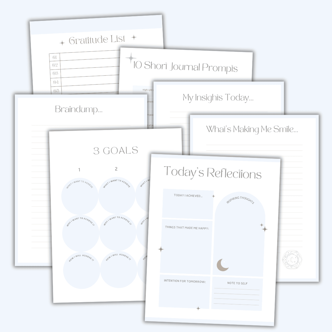 KristenDDJBlog's tweet card. 7 Guided Journal Pages