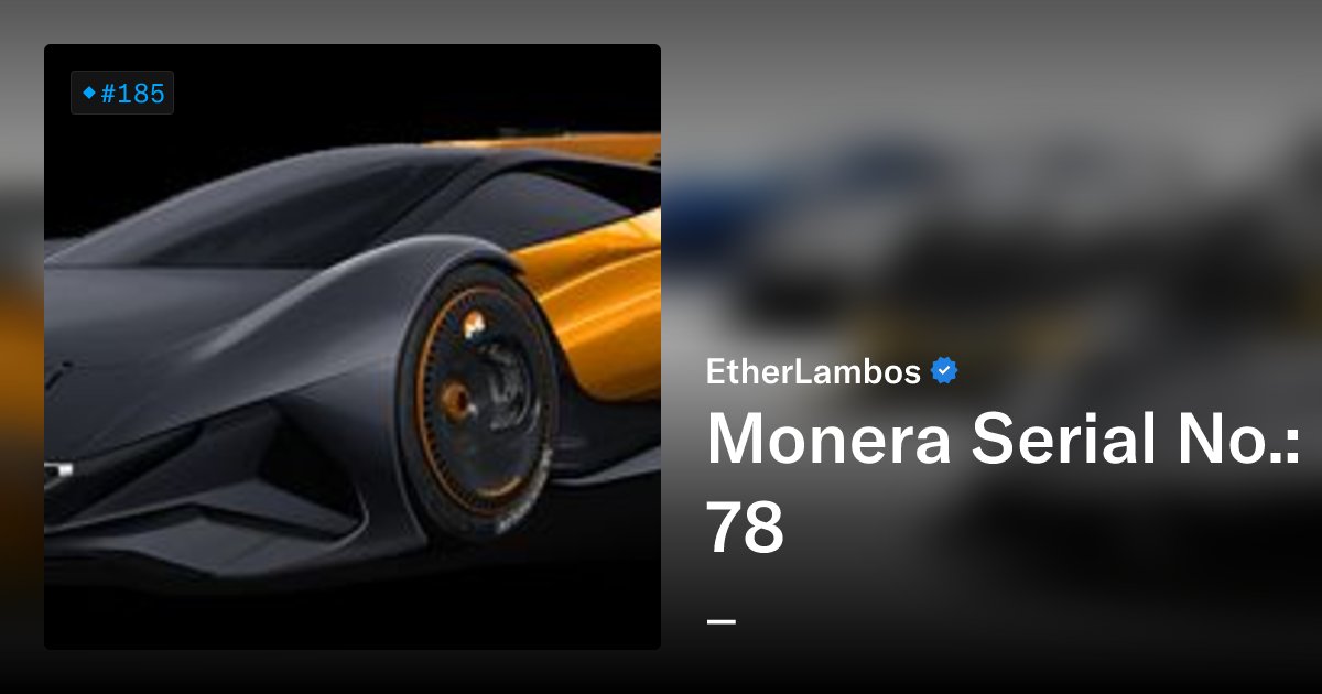 etherlambot's tweet card. Check out your [garage](https://www.etherlambos.io) to tune your EtherLambo to perfection. [Satoshi](https://bit.ly/3pFzw8K) I [Vitalik](https://bit.ly/3y6UnWp) I [T-Rex](https://bit.ly/3lJXAq3) I...