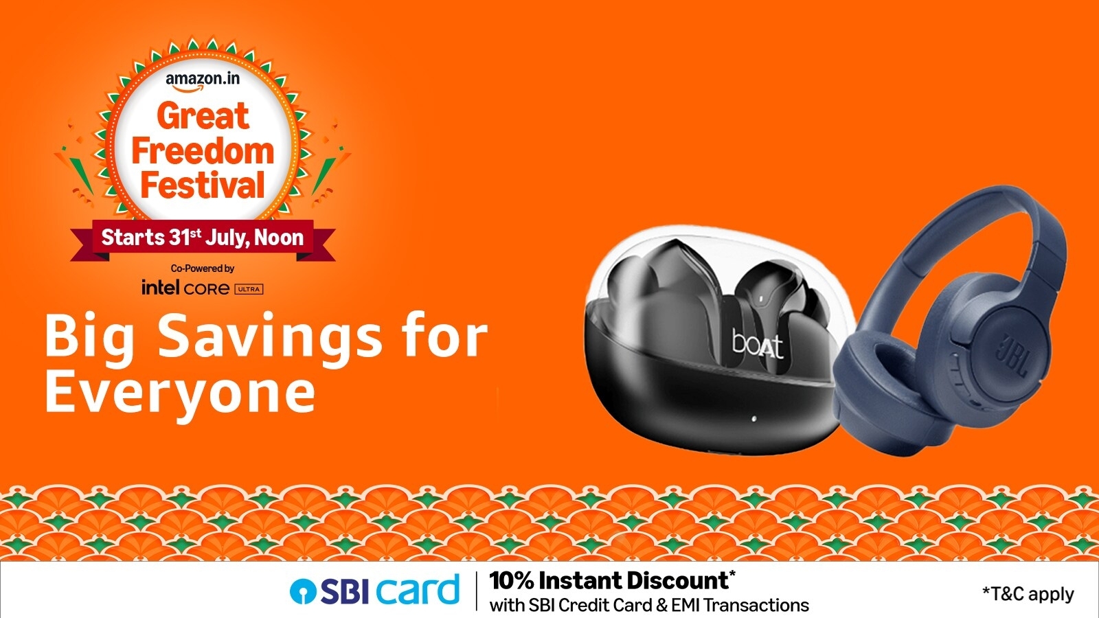 HTTech's tweet card. Get the best wireless headphones during the Amazon Great Indian Festival, featuring long battery life, noise cancellation and comfort.