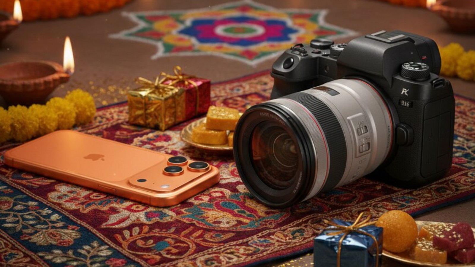 HTTech's tweet card. Wondering whether to splurge on the latest iPhone 17 Pro for the best shots this festive season, or invest in a professional camera instead? Hear me out.