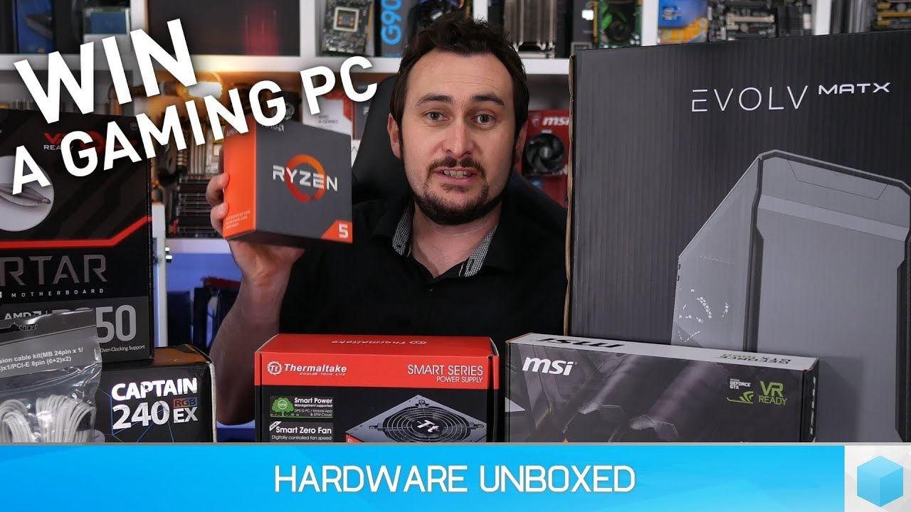 HardwareUnboxed's tweet card. Global PC Giveaway November, Win An Awesome Gaming Rig!