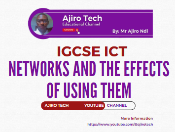 ajirotech's tweet card. Play this assigned kahoot titled IGCSE ICT - Networks and the effects of using them
