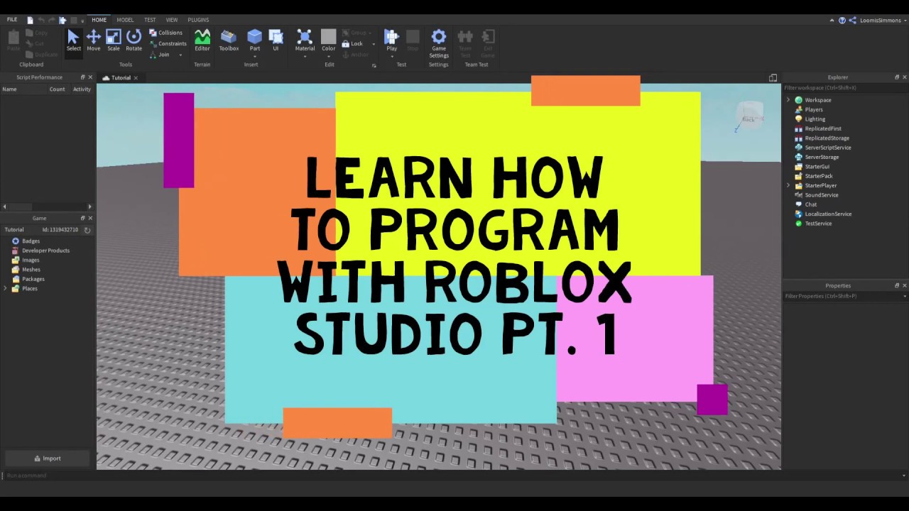 FunTimeGames3's tweet card. Learn How To Program With Roblox Studio pt.1