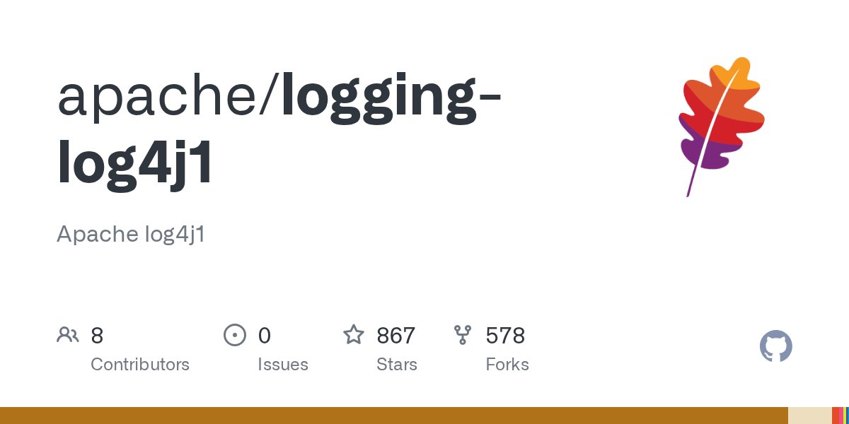 ApacheLog4j's tweet card. Apache log4j1. Contribute to apache/logging-log4j1 development by creating an account on GitHub.