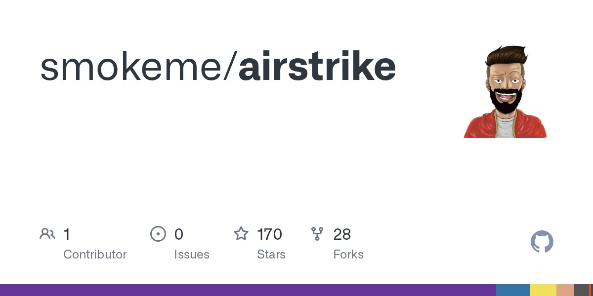 ipurple's tweet card. Contribute to smokeme/airstrike development by creating an account on GitHub.