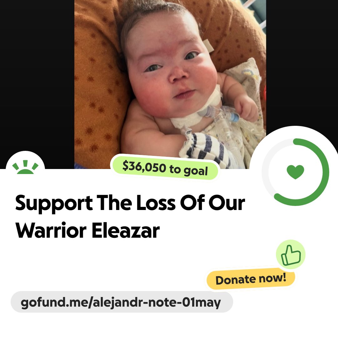 Vaeh773604's tweet card. I’m starting this GoFundMe to support the two strongest parents a mother co… Alejandro Paniagua needs your support for Support The Loss Of Our Warrior Eleazar