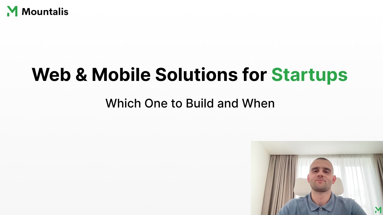 MountalisTech's tweet card. Web & Mobile Solutions for Startups, Which One to Build and When