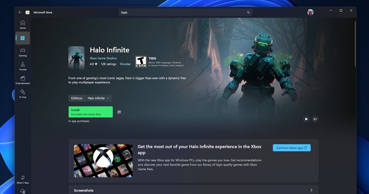windowsinsider's tweet card. Hello Windows Insiders, today we are beginning to roll out updates to the Microsoft Store for all Insider Channels. A new product page experience [caption id=