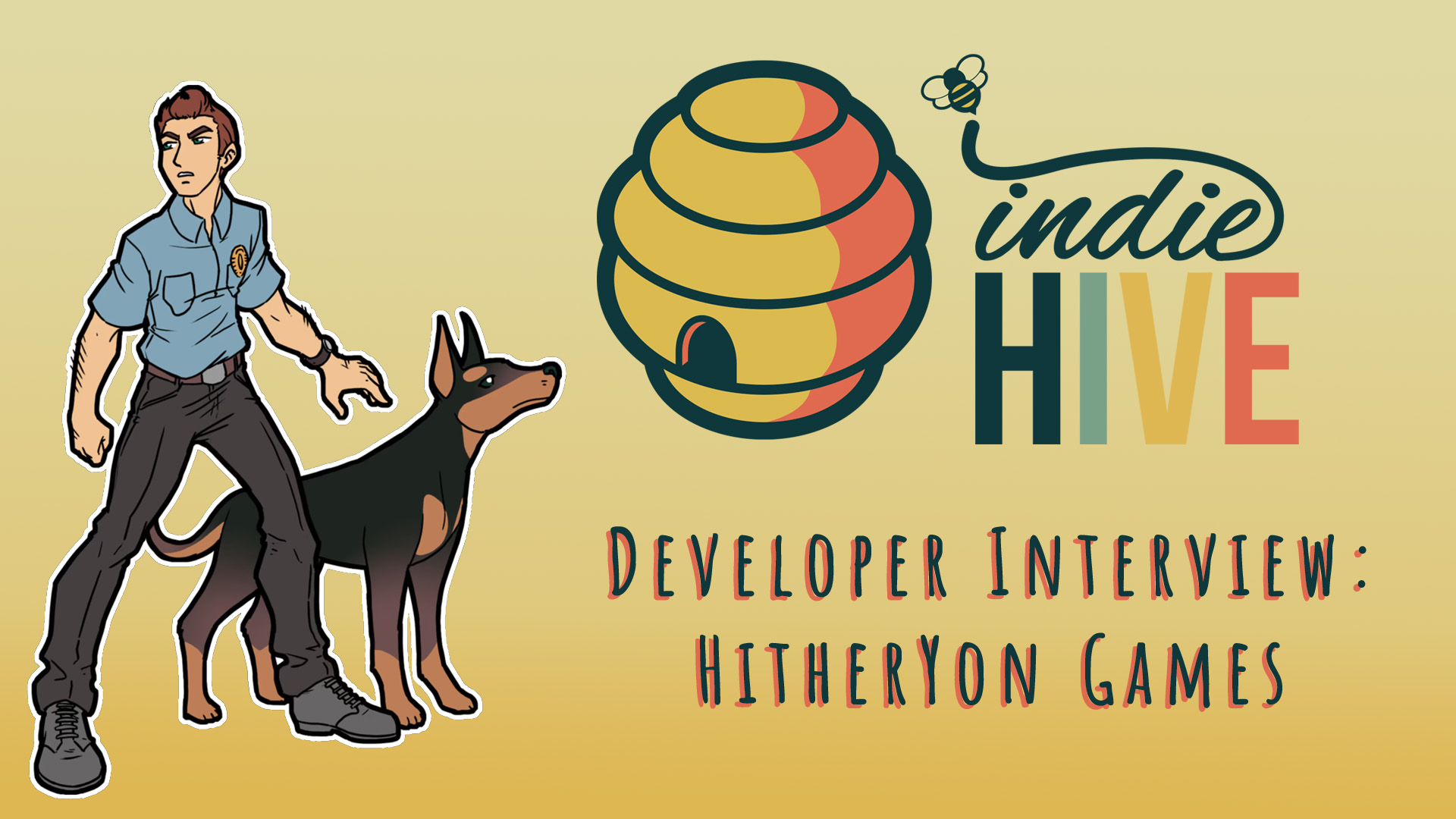 indiehivegaming's tweet card. Indie Hive interview Matthew Myers, the solo developer behind HitherYon Games, creator of the Murder is Game Over series.