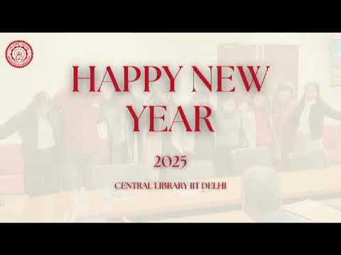 cliitd's tweet card. New Year Celebrations at Central Library, IITD 2025