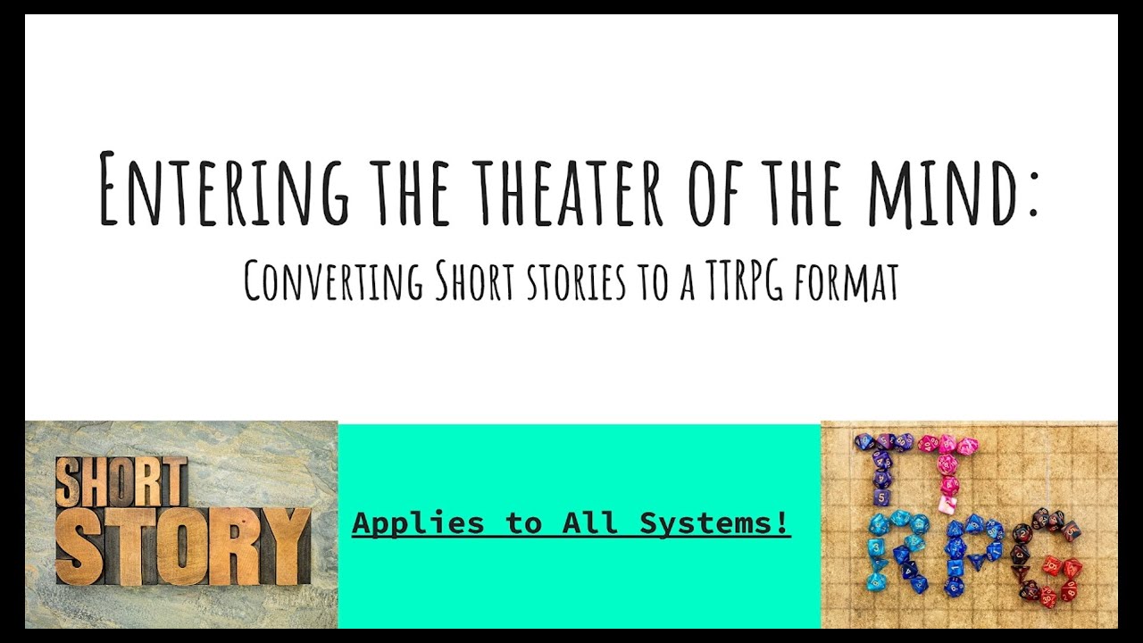 WritersWorkout's tweet card. Converting Your Short Story to a Tabletop RPG with Evan Randle