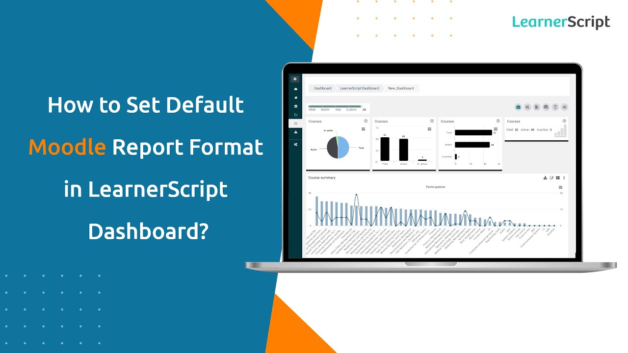 LearnerScript's tweet card. How to Set Default Moodle Report Format in LearnerScript Dashboard? |...