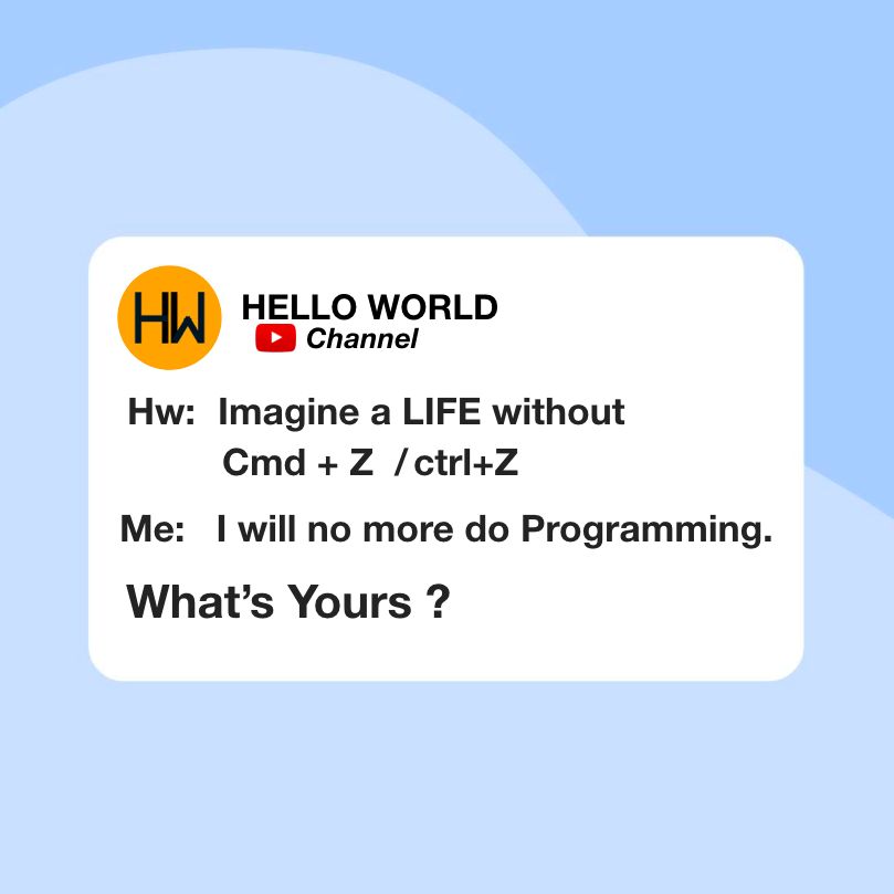 prince_king_'s tweet card. This is My Reaction to cmd+z what's Yours? .. . #motivation #programmingquotes #programmersquotes #competitiveprogramming #icpc #algorithms #contests #coding #codechef #codeforces #topcoder #java...