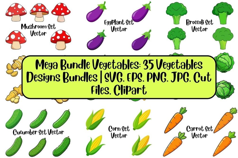 awieee_1's tweet card. Bring your creative projects to life with the Vegetable Mega Bundle: 35 Vegetable Package Designs.This bundle includes high-quality vector illustrations of fresh vegetables—perfect for:✅Food packag...