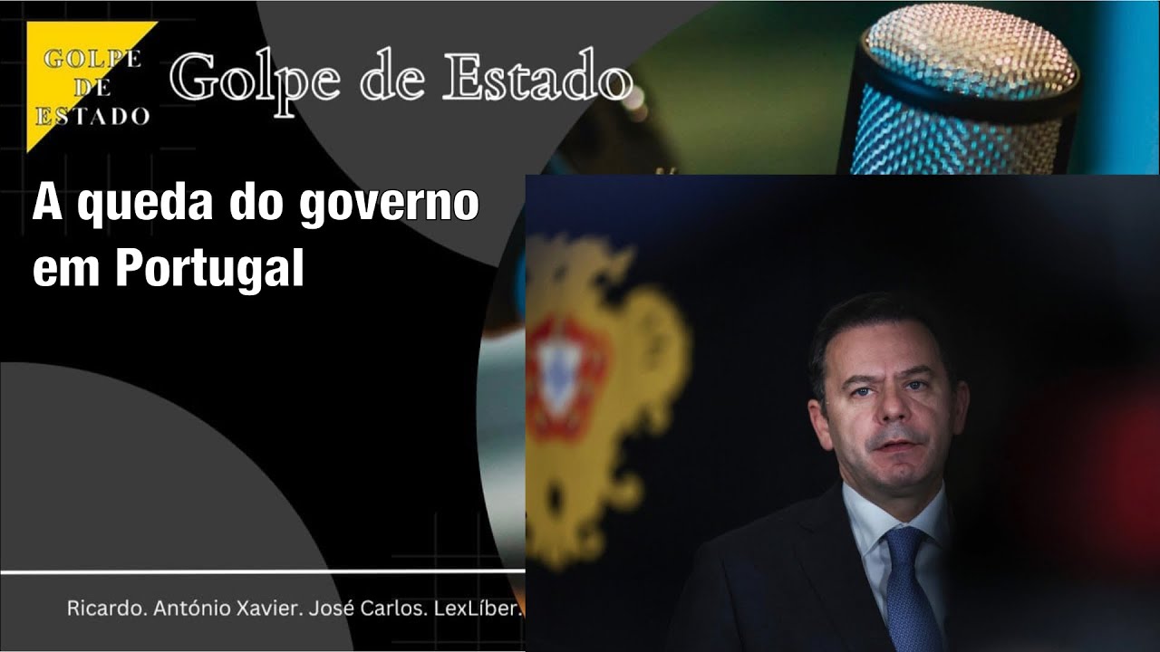 golpelibertario's tweet card. T4 E6 A queda do governo em Portugal