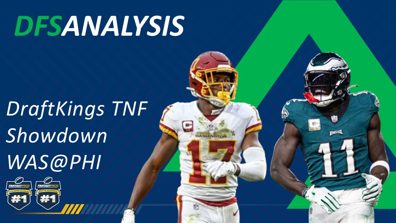 kfantasy_sports's tweet card. Ready to crush the next 2024 season TNF DraftKings showdown slate (of Washington @Philadelphia)? Whether you’re locking in a star like Jalen Hurts as your captain or searching for value plays among...