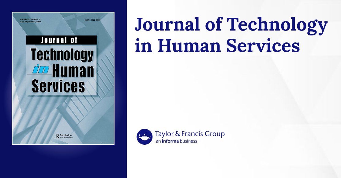 NimalJude's tweet card. Published in Journal of Technology in Human Services (Vol. 39, No. 4, 2021)