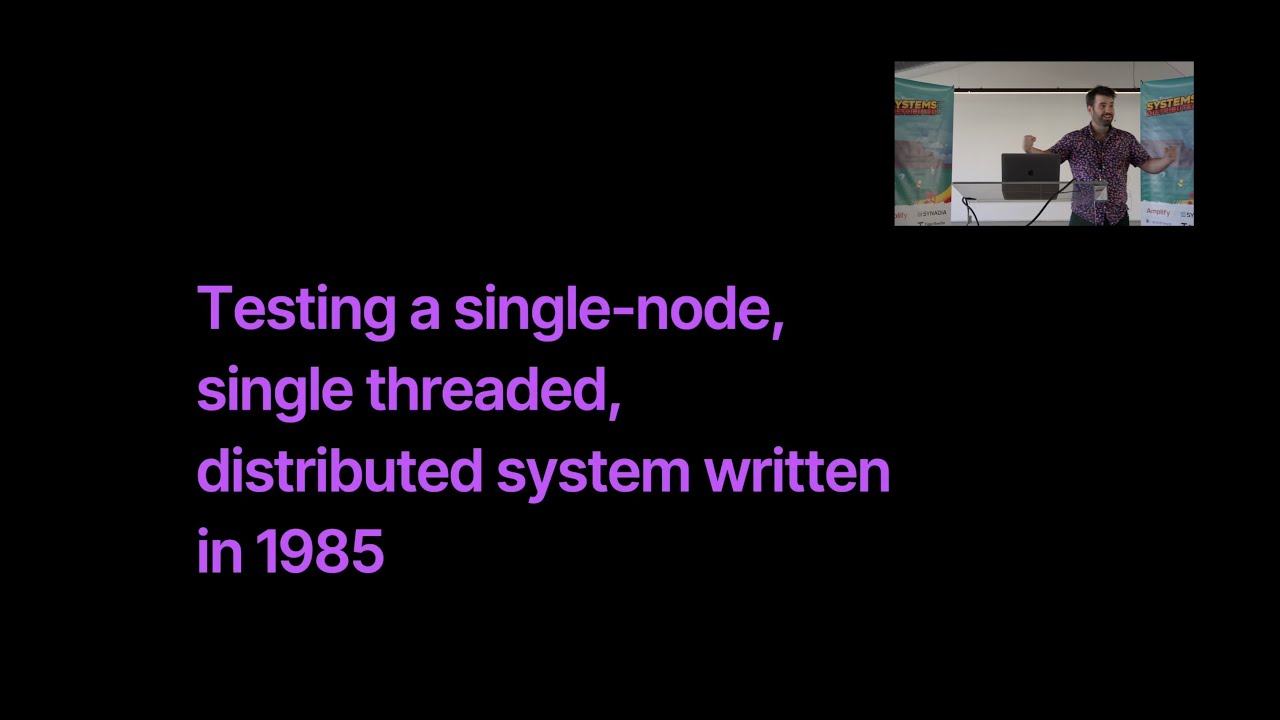 manthanguptaa's tweet card. Testing a Single-Node, Single Threaded, Distributed System Written in...