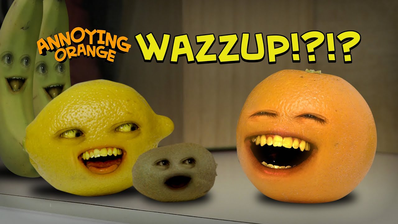 techbros's tweet card. Annoying Orange Wazzup!?!?!?!