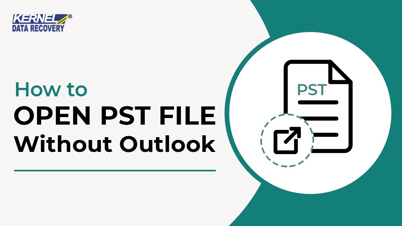 KernelRecovery's tweet card. How to Open PST File Without Microsoft Outlook?