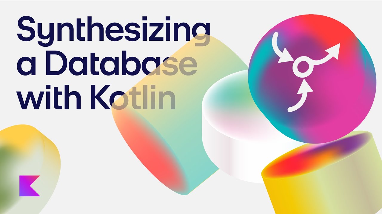 talkingkotlin's tweet card. Synthesising a Database with Kotlin | Talking Kotlin #122