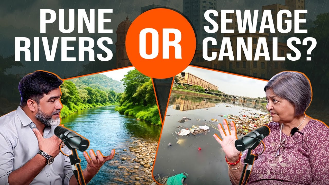 Upscaleprop's tweet card. Pune Rivers Dying? Riverfront & Biodiversity Park | PMC vs MPCB |...