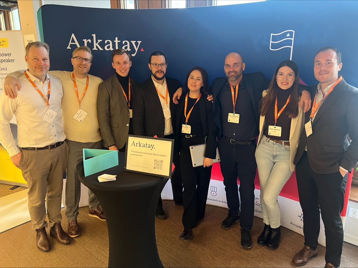 roddare's tweet card. After a two year gap I participated at the #passionforprojects conference by PMI Sweden Chapter. With me I had more Arkatay colleagues than ever before. Some volunteers, some contributors, some sales...