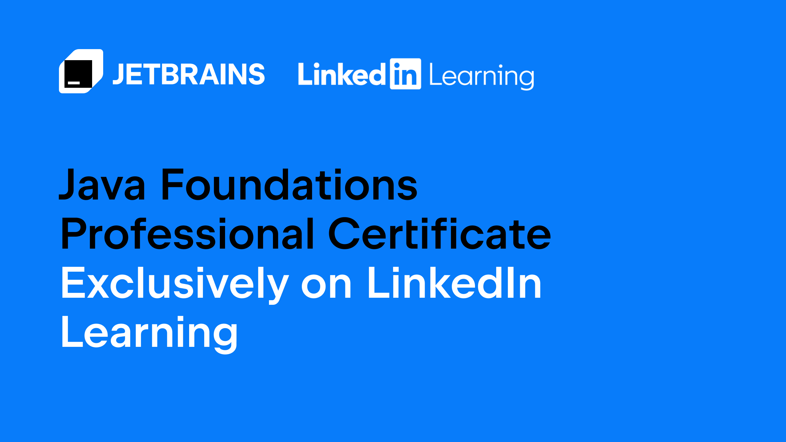 JetBrainsFR's tweet card. Nous avons le plaisir d'annoncer notre partenariat avec LinkedIn afin de proposer un certificat professionnel Java Foundations exclusivement disponible sur LinkedIn Learning. Avec une plateforme compt
