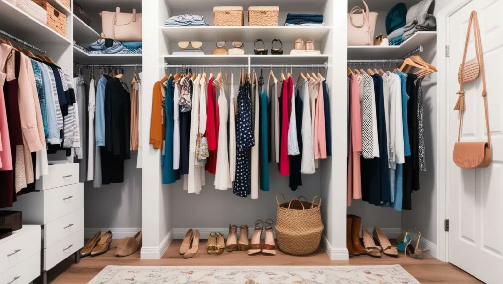feminabuzzoff's tweet card. Closet Organization Hacks for More Space Is your closet overflowing with clothes, shoes, and accessories? Struggling to find space for everything? You’re not alone. Closet...