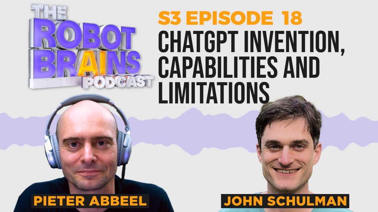 pabbeel's tweet card. S3 E18 John Schulman of OpenAI on ChatGPT: invention, capabilities...