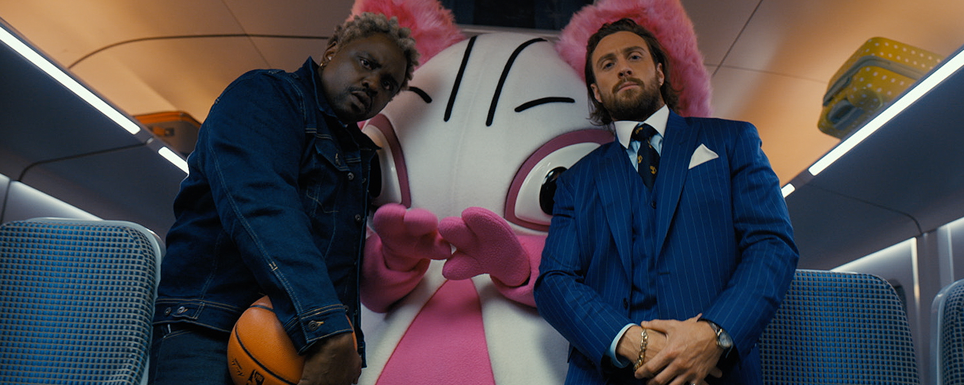 FrameworkStudio's tweet card. The Bullet Train: NBA Finals Sony Pictures project by Framework.