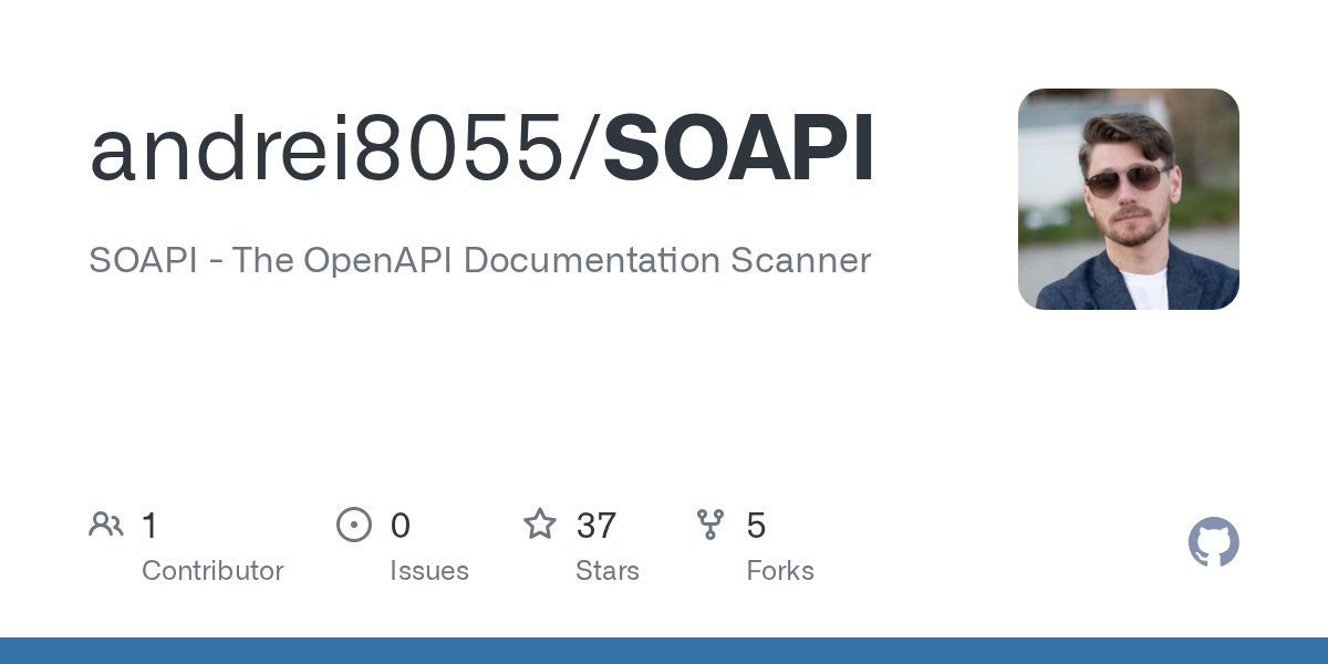 msd0s7's tweet card. SOAPI - The OpenAPI Documentation Scanner . Contribute to andrei8055/SOAPI development by creating an account on GitHub.