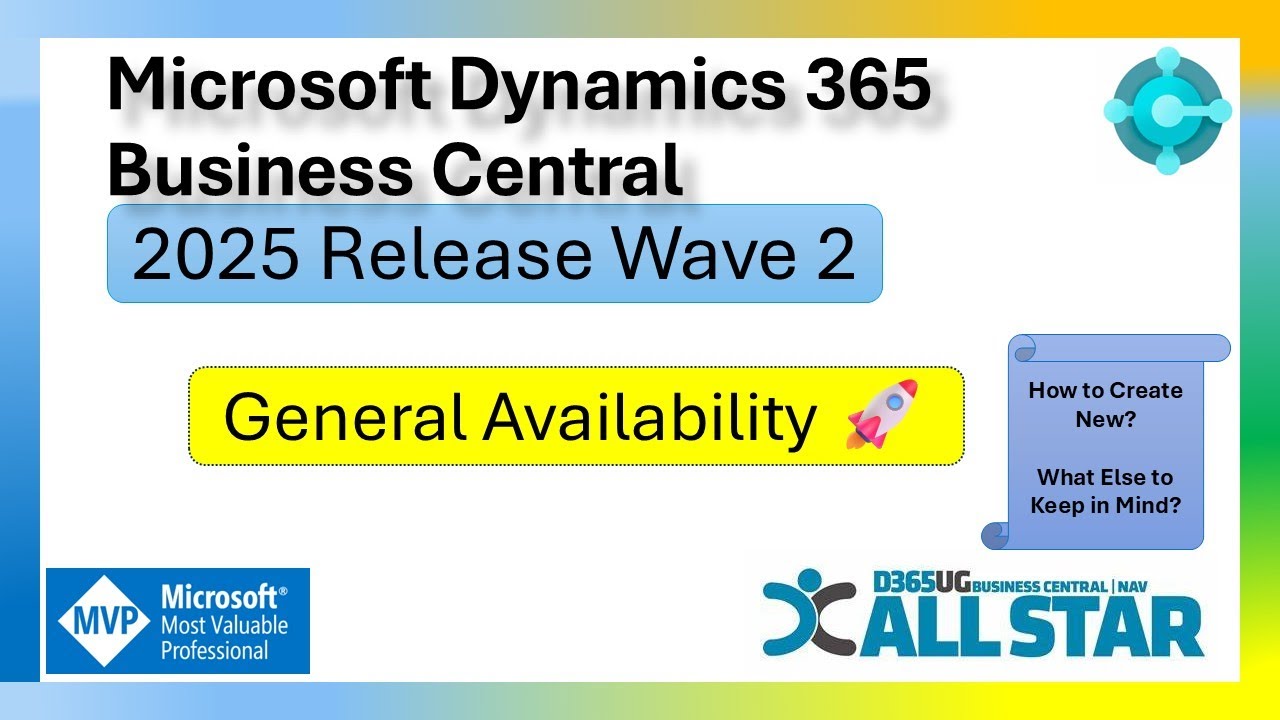 sauravdhyani's tweet card. Dynamics 365 Business Central 2025 Release Wave 2 General Availabil...