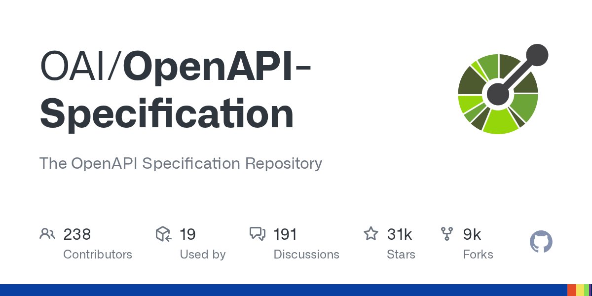 langsamu's tweet card. The OpenAPI Specification Repository. Contribute to OAI/OpenAPI-Specification development by creating an account on GitHub.