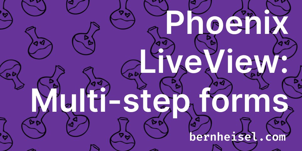 elixir_pune's tweet card. Big forms are a pain to manage-- even harder to manage when you need to change values based on previous input and compute data based on that new selection. Phoenix LiveView can make this easier. Check