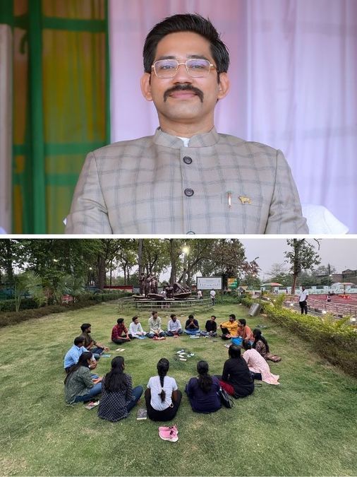 thebetterindia's tweet card. In Dumka, IFS officer Satwik Vyas turned a weekend book circle into a free library, inspiring people of all ages to read.