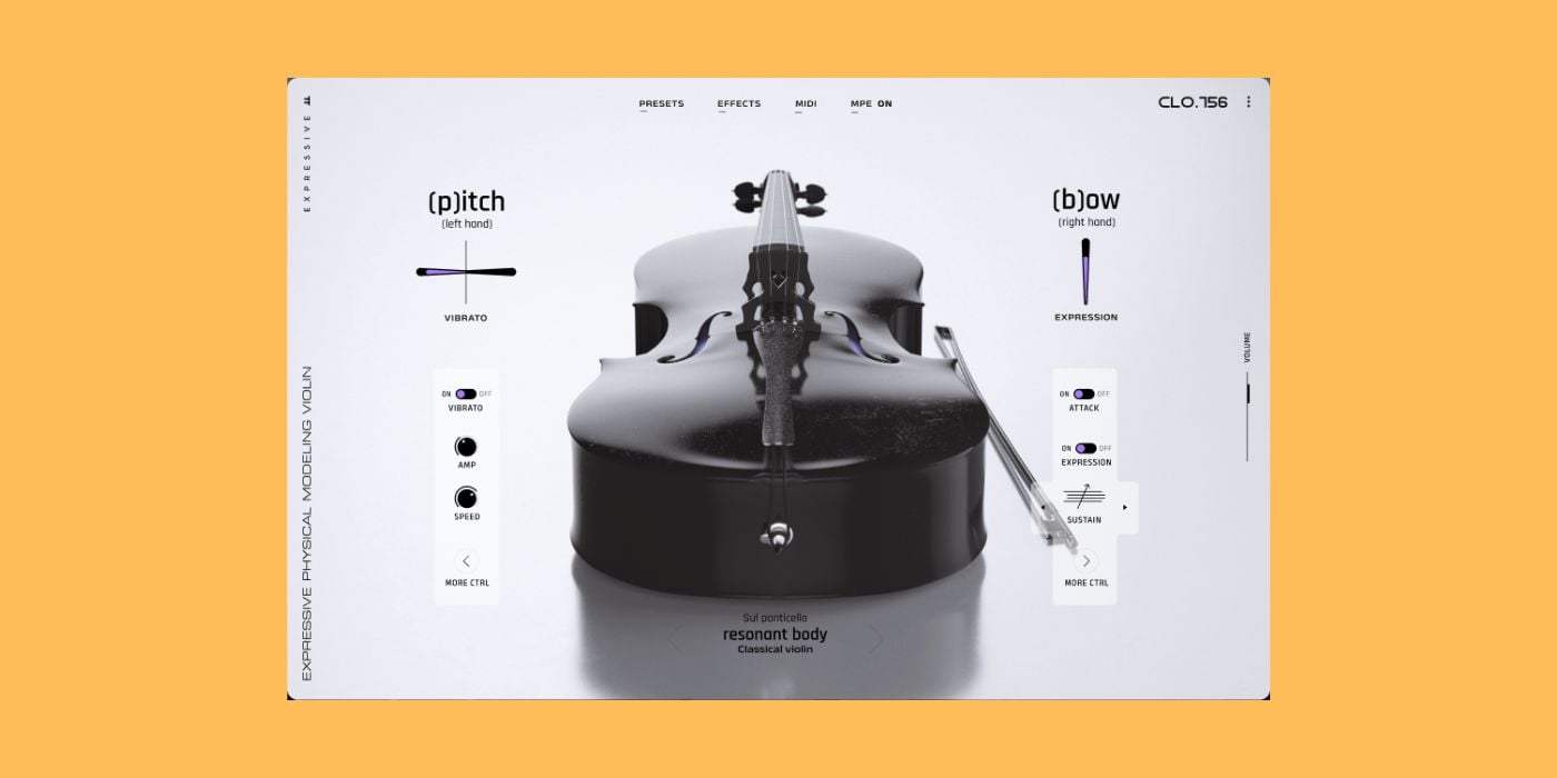 bpblog's tweet card. Expressive E has released Soliste, a physically modeled string instrument suite built for real-time expression. The collection includes four solo strings—violin, viola, cello, and double bass. Each...