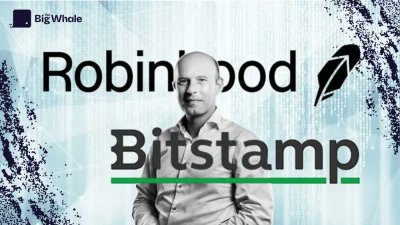 gregory_raymond's tweet card. Bitstamp CEO Jean-Baptiste Graftieaux talks about the imminent acquisition by Robinhood. The aim is to combine institutional power with mass-market reach.