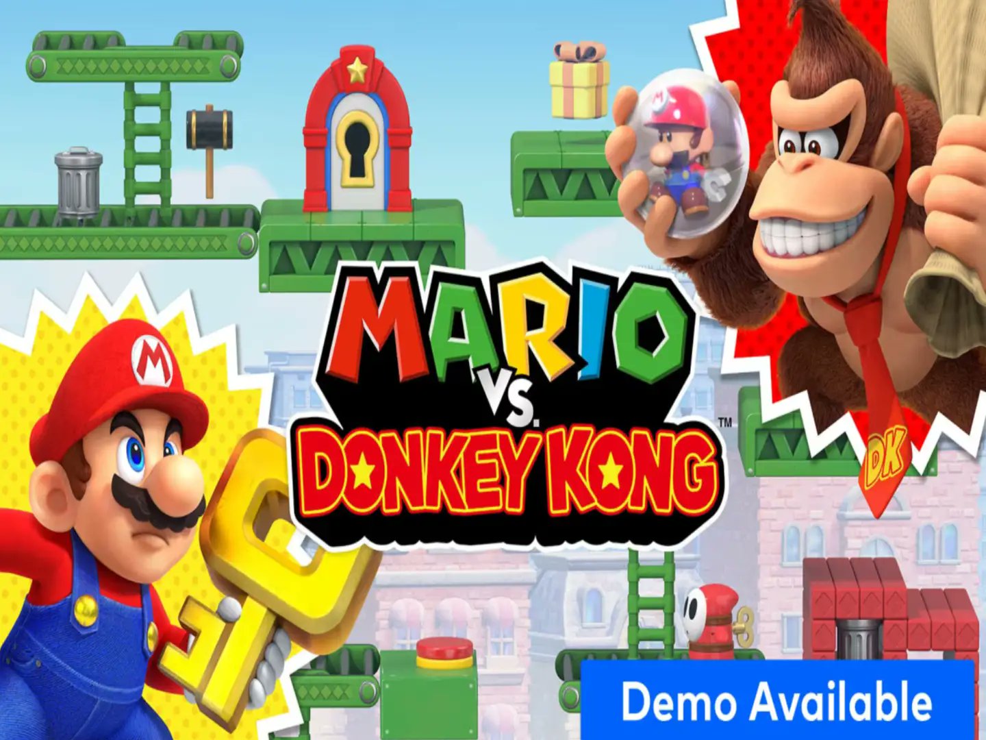 FrontPageRob's tweet card. Mario Vs Donkey Kong is a modern remake of a 20-year-old game where Mario must save his toys from Donkey Kong. Find out more here.