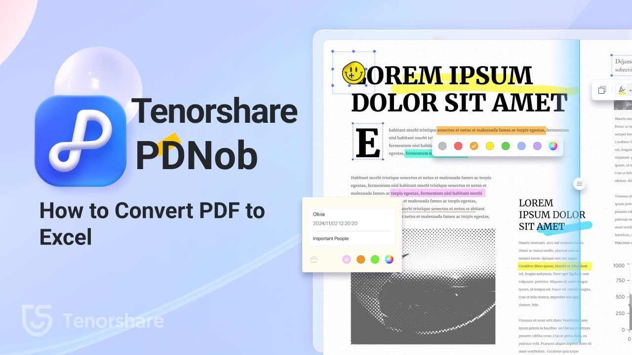 Tenorshare_Inc's tweet card. Tenorshare PDNob Guide | How to Convert PDF to Excel