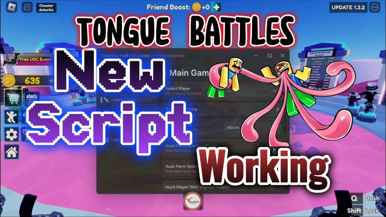 venuslockscript's tweet card. Roblox Tongue Battles Script - Tonge Battles Script #Script #Roblox...