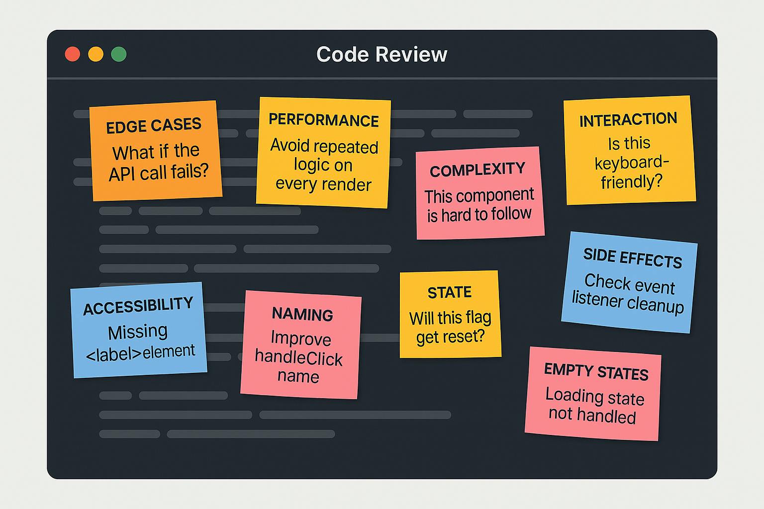 hackernoon's tweet card. Most frontend reviews sign off clean code. But your users don’t see the code, they see the bugs you missed.