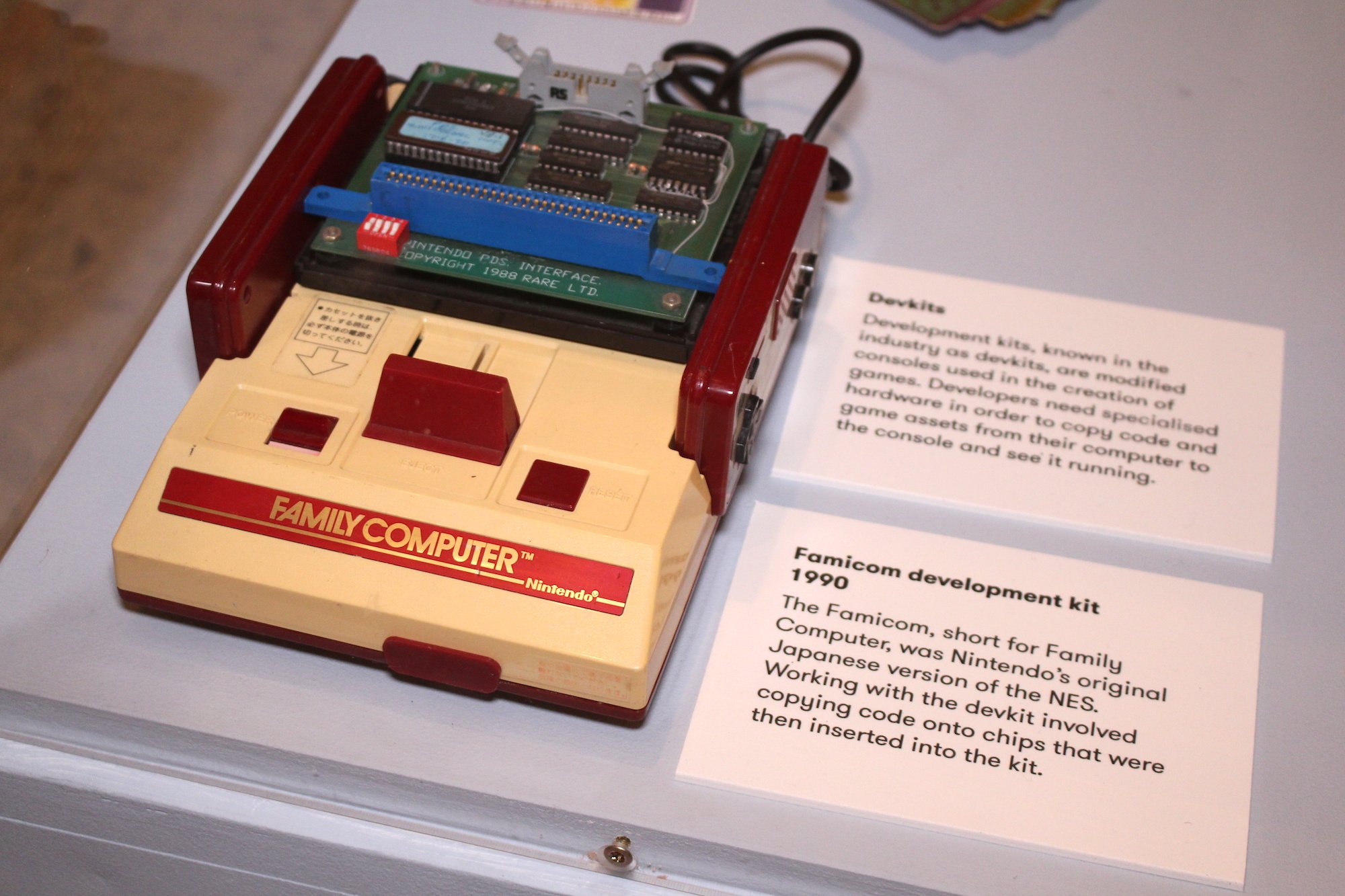RetroReversing's tweet card. NES (Famicom) Development Kit Hardware