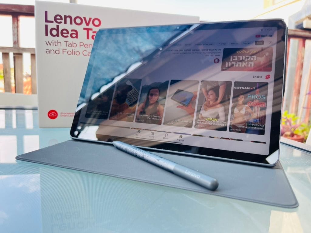 TechNPeople's tweet card. טכנולוגיה ואנשים - סקירה על הטאבלט התקצבי Lenovo Idea Tab, מגיע בתצורות שונות עם WIFI או 5G זכרון 4GB או 8GB ואחסון של 128 או 256G בהתאמה.