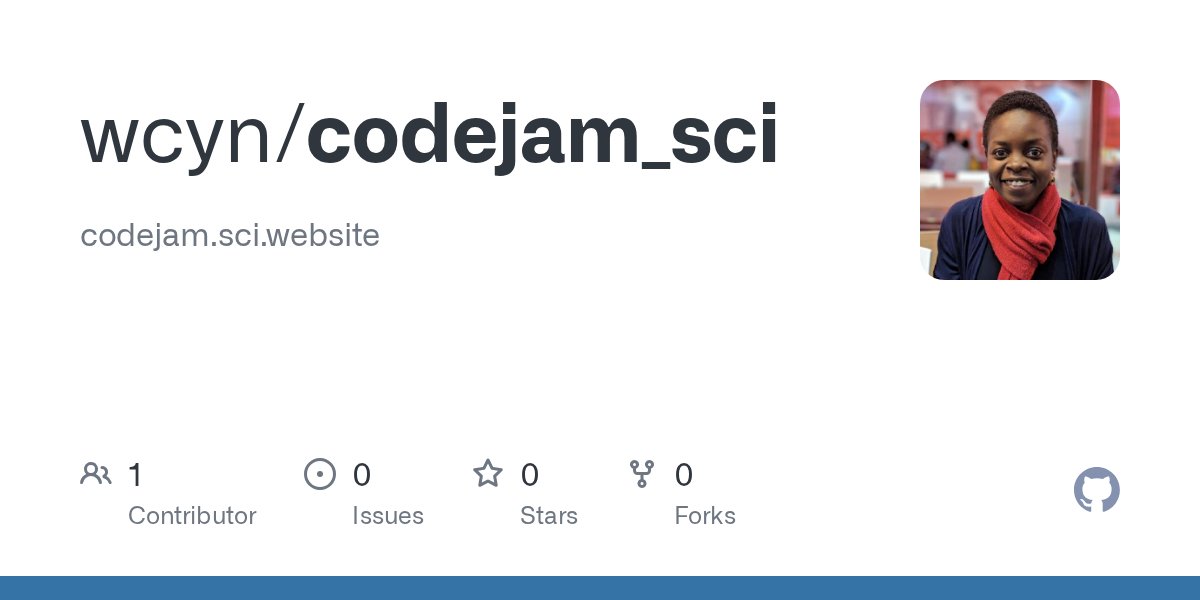 sci_txt's tweet card. codejam.sci.website. Contribute to wcyn/codejam_sci development by creating an account on GitHub.