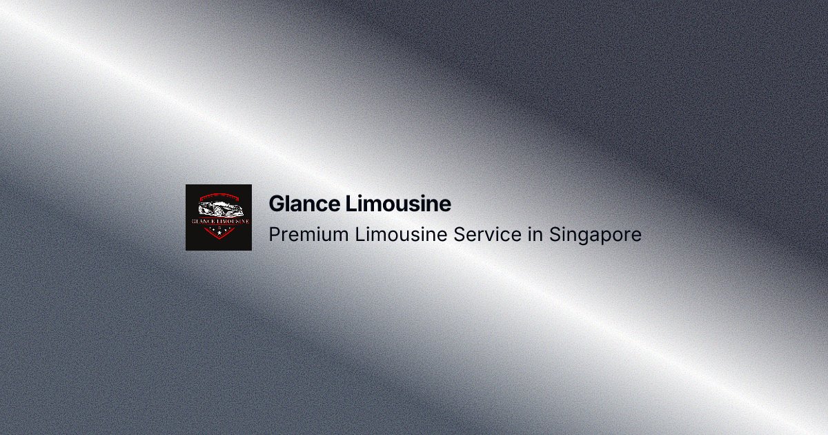 sivakumar_web3's tweet card. Experience luxury, comfort, and reliability with Glance Limousine – Singapore’s trusted provider of premium limousine and chauffeur services. Book your ride today!