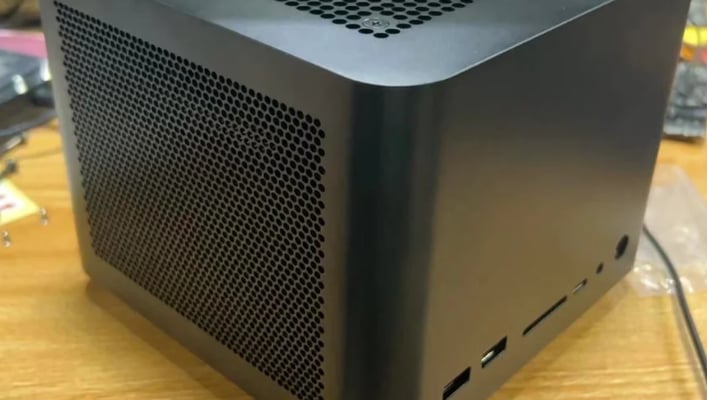 HotHardware's tweet card. FEVM could be launching the most powerful mini PC we have ever seen, with a GeForce RTX 4090M GPU under its hood.